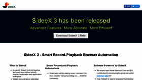 What Sideex.org website looked like in 2019 (4 years ago)
