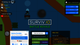 What Surviv2.io website looked like in 2019 (5 years ago)