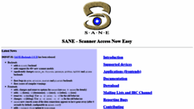 What Sane-project.org website looked like in 2019 (4 years ago)