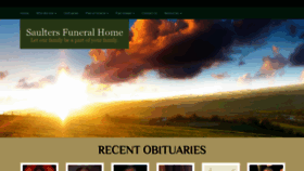 What Saultersmoorefuneralhome.com website looked like in 2019 (4 years ago)