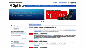 What Sphinxsearch.com website looked like in 2019 (4 years ago)