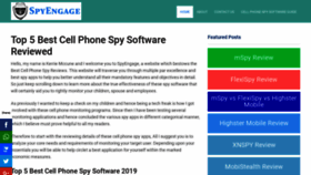 What Spyengage.com website looked like in 2019 (4 years ago)
