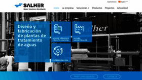 What Salher.com website looked like in 2019 (4 years ago)