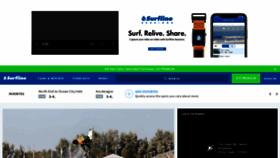 What Surfline.com website looked like in 2019 (4 years ago)