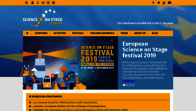 What Science-on-stage.eu website looked like in 2019 (4 years ago)