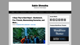 What Sakinshrestha.com website looked like in 2019 (4 years ago)