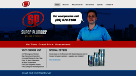 What Superplumber.co.nz website looked like in 2019 (4 years ago)