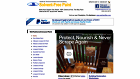 What Solventfreepaint.com website looked like in 2019 (4 years ago)