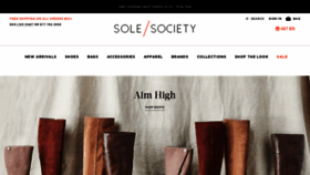 What Solesociety.com website looked like in 2019 (4 years ago)