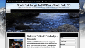 What Southforklodgeandrv.com website looked like in 2019 (4 years ago)