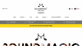 What Soundmagicheadphones.com website looked like in 2019 (4 years ago)
