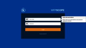 What Scope.wfp.org website looked like in 2019 (4 years ago)