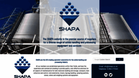 What Shapa.co.uk website looked like in 2019 (6 years ago)
