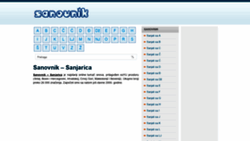 What Sanovnik.org website looked like in 2019 (4 years ago)