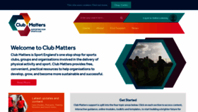 What Sportenglandclubmatters.com website looked like in 2019 (4 years ago)