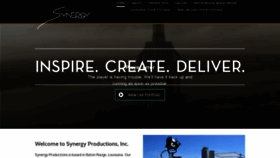 What Synergy-productions.com website looked like in 2019 (4 years ago)