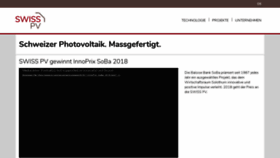 What Swiss-pv.com website looked like in 2019 (4 years ago)