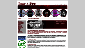 What Stopandvape.co.uk website looked like in 2019 (4 years ago)