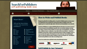 What Searchforpublishers.com website looked like in 2019 (4 years ago)