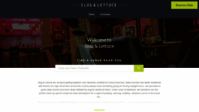 What Slugandlettuce.co.uk website looked like in 2019 (4 years ago)