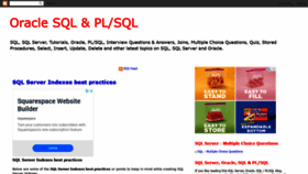 What Sql-plsql.blogspot.com website looked like in 2019 (4 years ago)