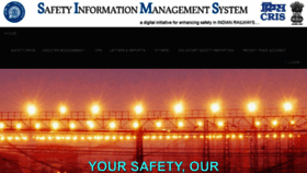 What Safety.indianrail.gov.in website looked like in 2019 (4 years ago)