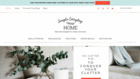 What Simpleeverydayhome.com website looked like in 2019 (4 years ago)