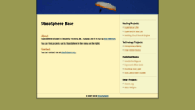 What Stasosphere.com website looked like in 2019 (4 years ago)