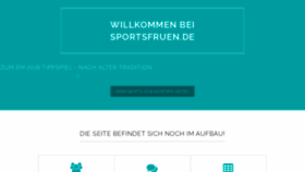 What Sportsfruen.de website looked like in 2019 (4 years ago)