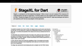 What Stagexl.org website looked like in 2019 (4 years ago)