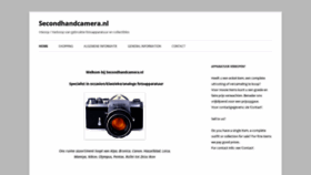 What Secondhandcamera.nl website looked like in 2019 (4 years ago)