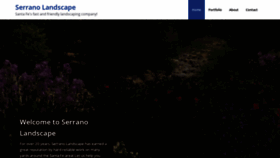 What Serranolandscape.com website looked like in 2019 (4 years ago)