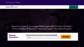 What Speech.emerson.edu website looked like in 2019 (6 years ago)