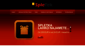What Spletek.si website looked like in 2019 (4 years ago)