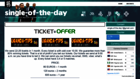 What Single-of-the-day.com website looked like in 2019 (6 years ago)