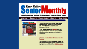 What Seniormonthly.net website looked like in 2019 (4 years ago)