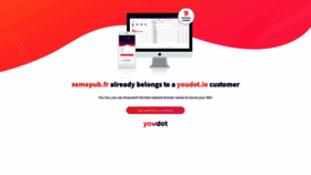 What Semepub.fr website looked like in 2019 (4 years ago)