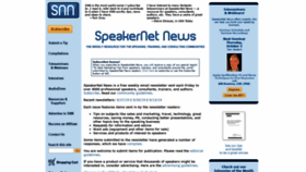 What Speakernetnews.com website looked like in 2019 (4 years ago)