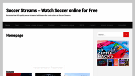 What Soccerstreams.info website looked like in 2019 (4 years ago)