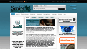What Seniornet.com website looked like in 2019 (4 years ago)
