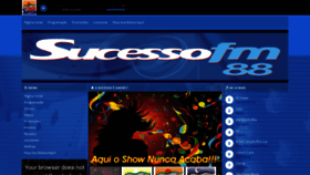 What Sucessofm.com.br website looked like in 2019 (6 years ago)