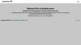 What Standupti.me website looked like in 2019 (4 years ago)