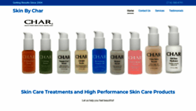 What Skinbychar.com website looked like in 2019 (4 years ago)