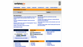 What Surfplaza.be website looked like in 2019 (4 years ago)