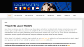 What Soccer-masters.com website looked like in 2019 (4 years ago)