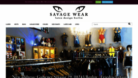 What Savage-wear.com website looked like in 2019 (4 years ago)