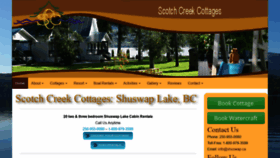 What Shuswapvacation.com website looked like in 2019 (4 years ago)