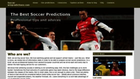 What Soccerwinpredictions.com website looked like in 2019 (4 years ago)
