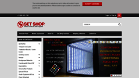 What Setshop.com website looked like in 2019 (4 years ago)