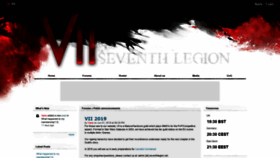 What Seventhlegion.net website looked like in 2019 (4 years ago)